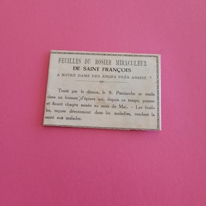 Relicário de relíquia de santuário raro, um santuário abençoado de São João François Regis, São João Francisco Regis França contendo uma relíquia de 3ª classe.