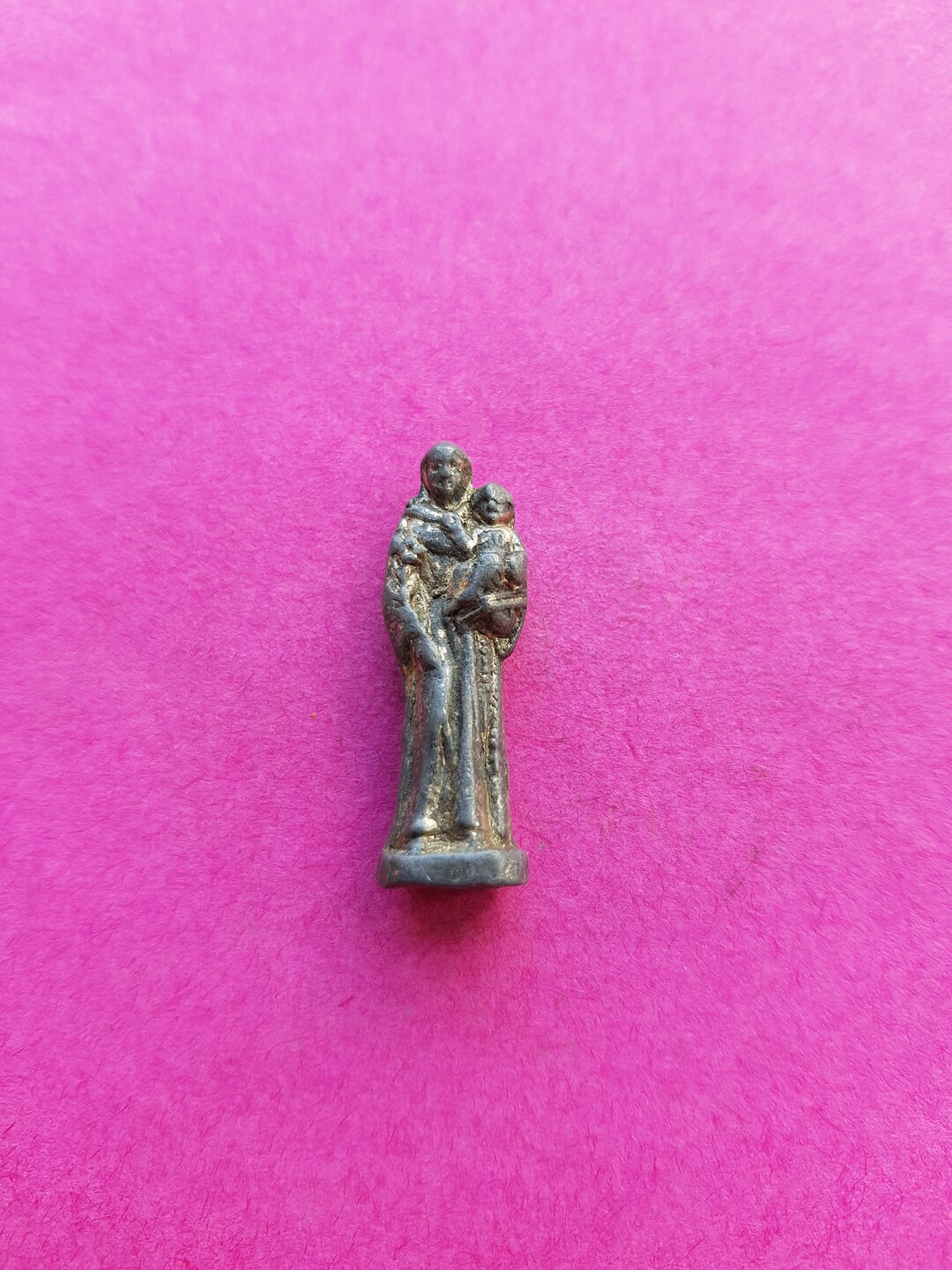 Antique Pocket Shrine, Porta Saint, Travellers Shrine, Little Statue ...