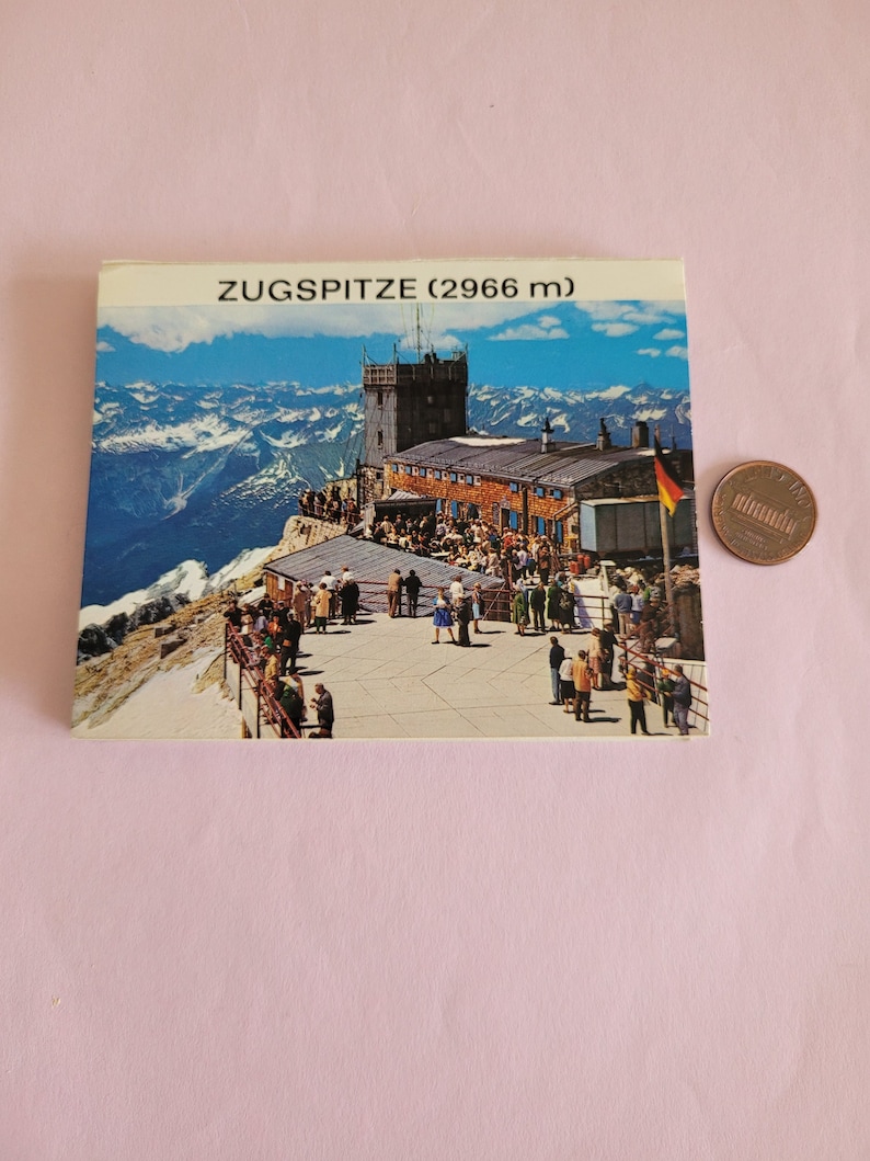 Plaque émaillée Ancienne Zugspitze 2966 M Autriche - Email Grand Feu
