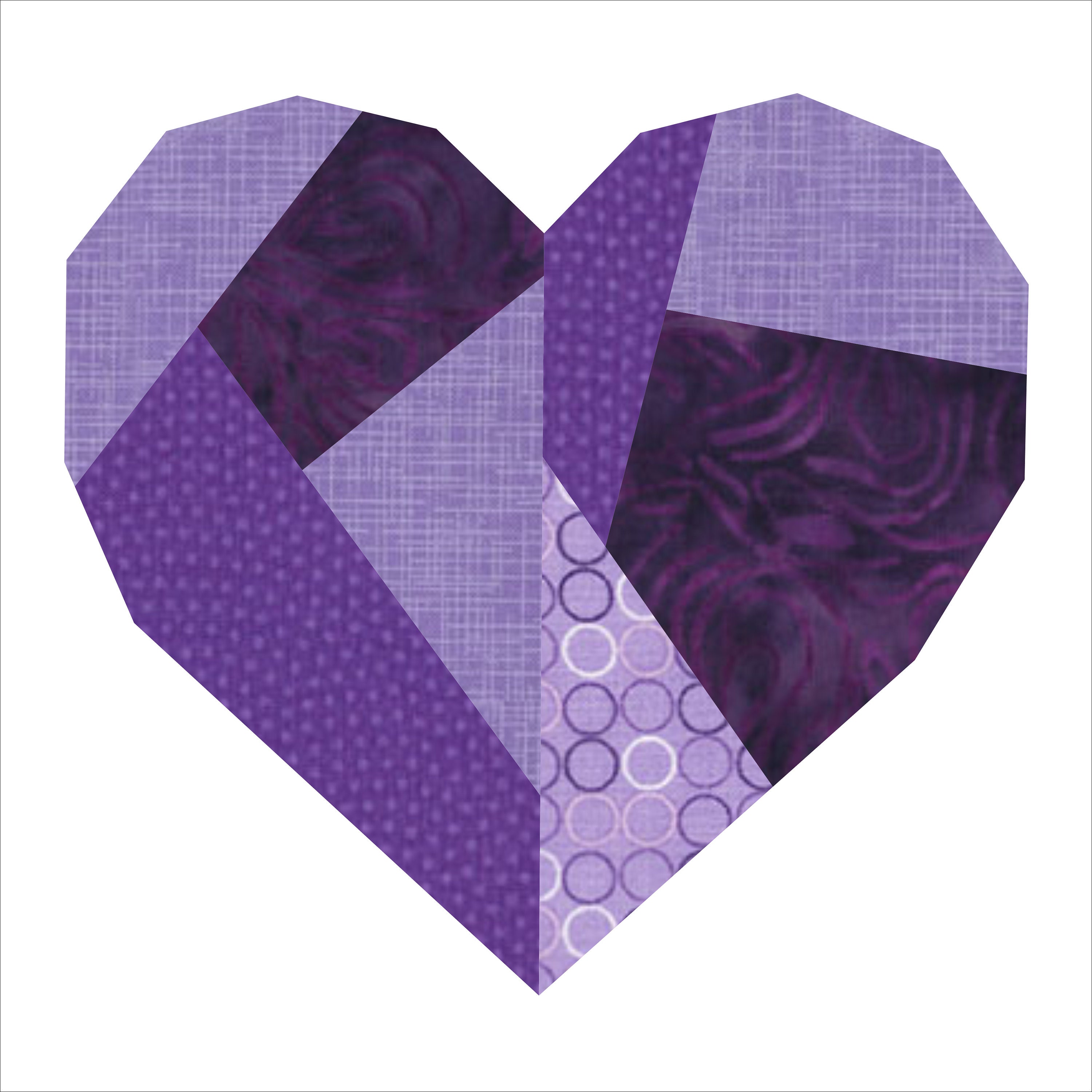 broken heart quilt block pattern