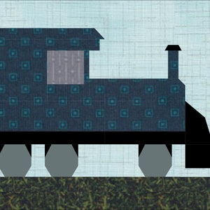 Model Train Quilt Pattern Locomotive Train Quilt Block Patterns. Five Quilt Blocks. Includes ...