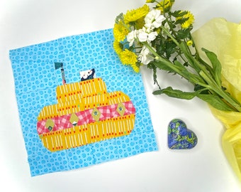 Submarine Paper Pieced Quilt Block Pattern