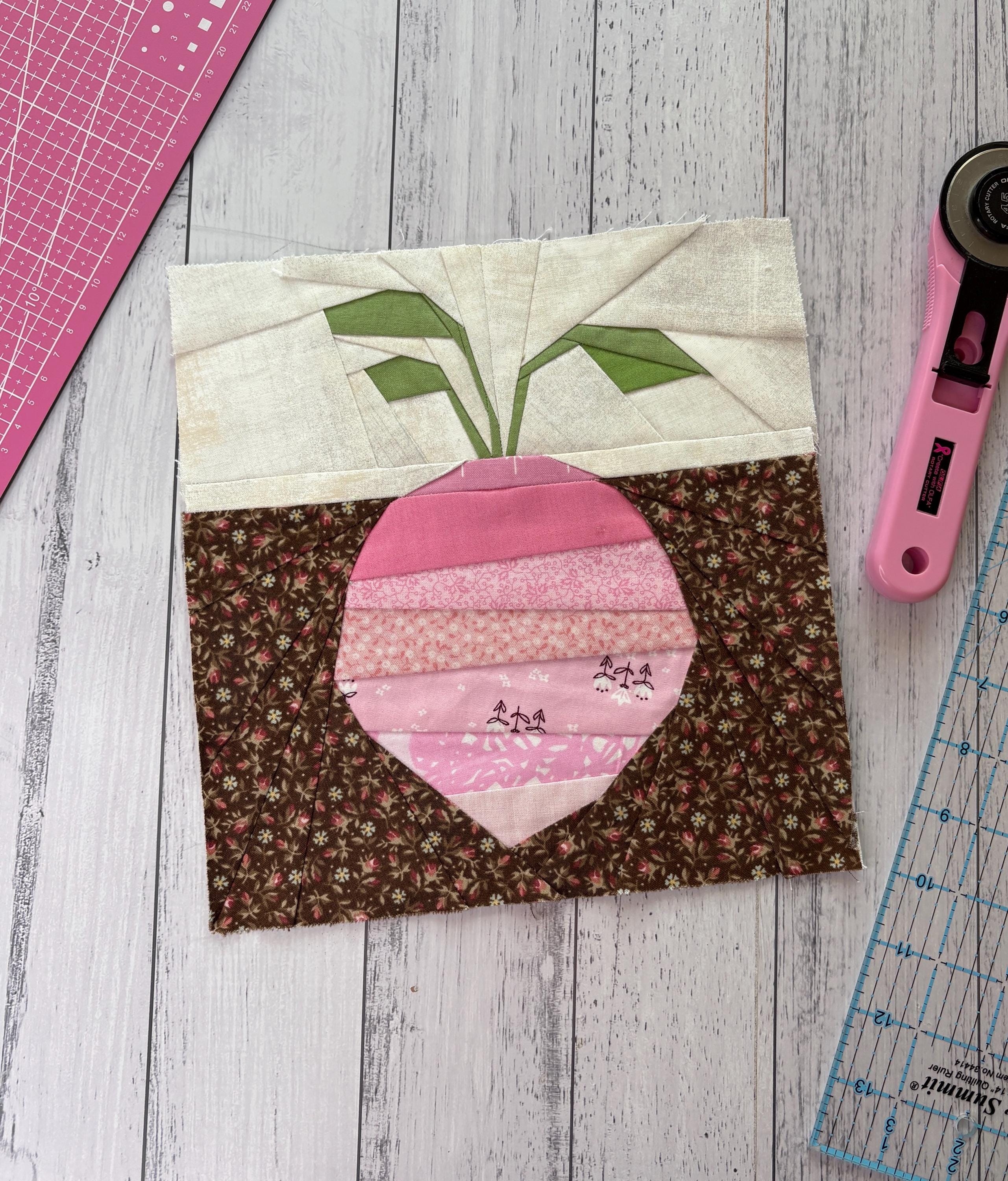 Paper Turnips Turnip Paper Pieced Mini Quilt Pattern. - Etsy
