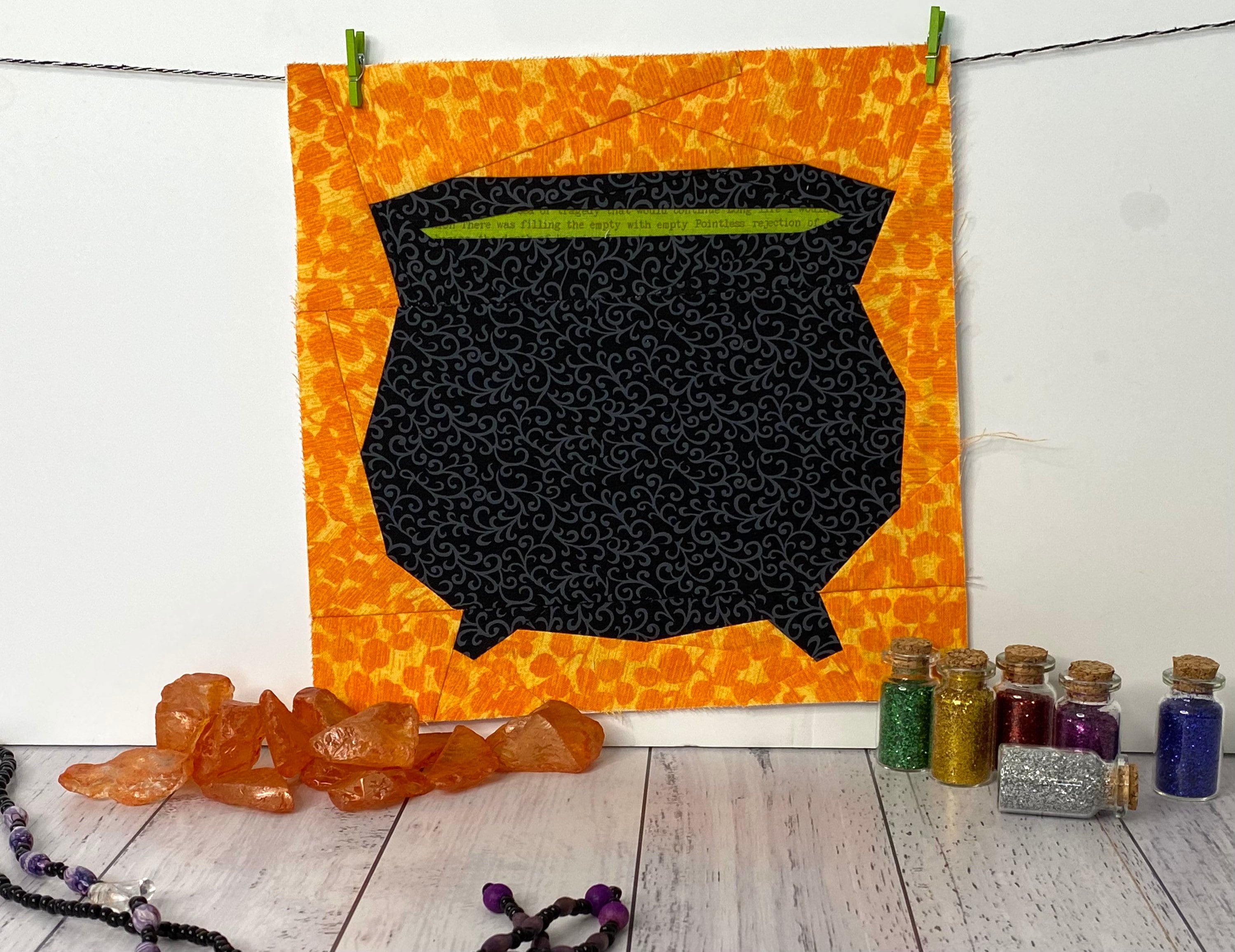 Cauldron Paper Pieced Quilt Pattern. - Etsy