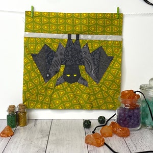 Bat Quilt Block Pattern; foundation paper pieced