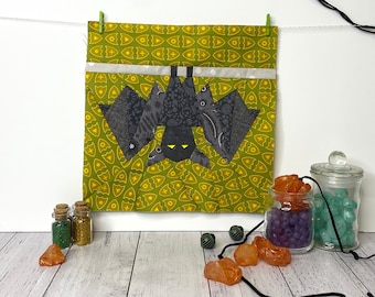 Bat Quilt Block Pattern; foundation paper pieced