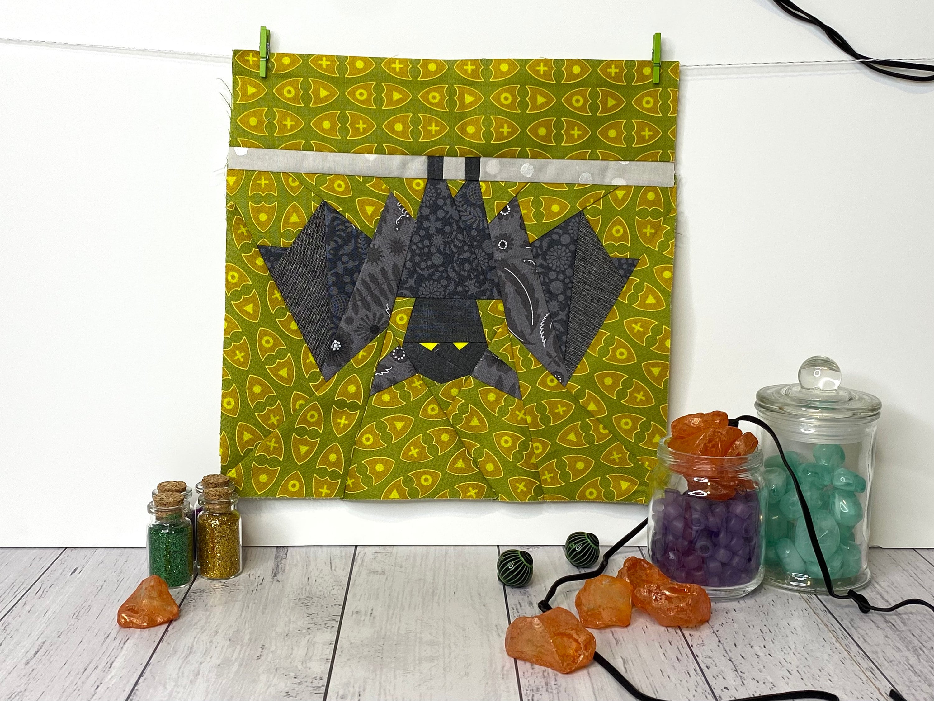 Bat Quilt Block Pattern; Foundation Paper Pieced - Etsy