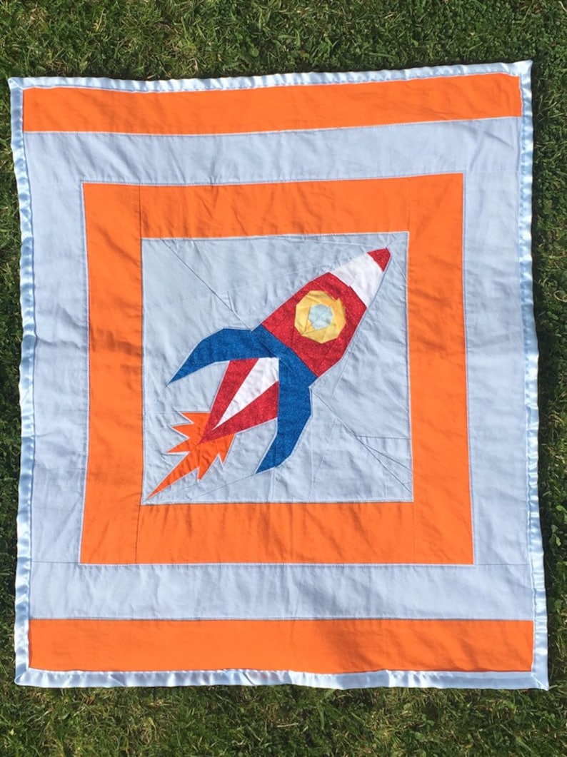 Rocket Ship Paper Piece Quilt Pattern. Etsy