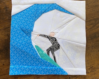 Paper Pieced Surfer Quilt Pattern