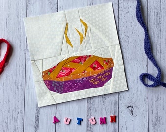 Yummy Pie: Autumn Quilt Block Four Seasons Quilt