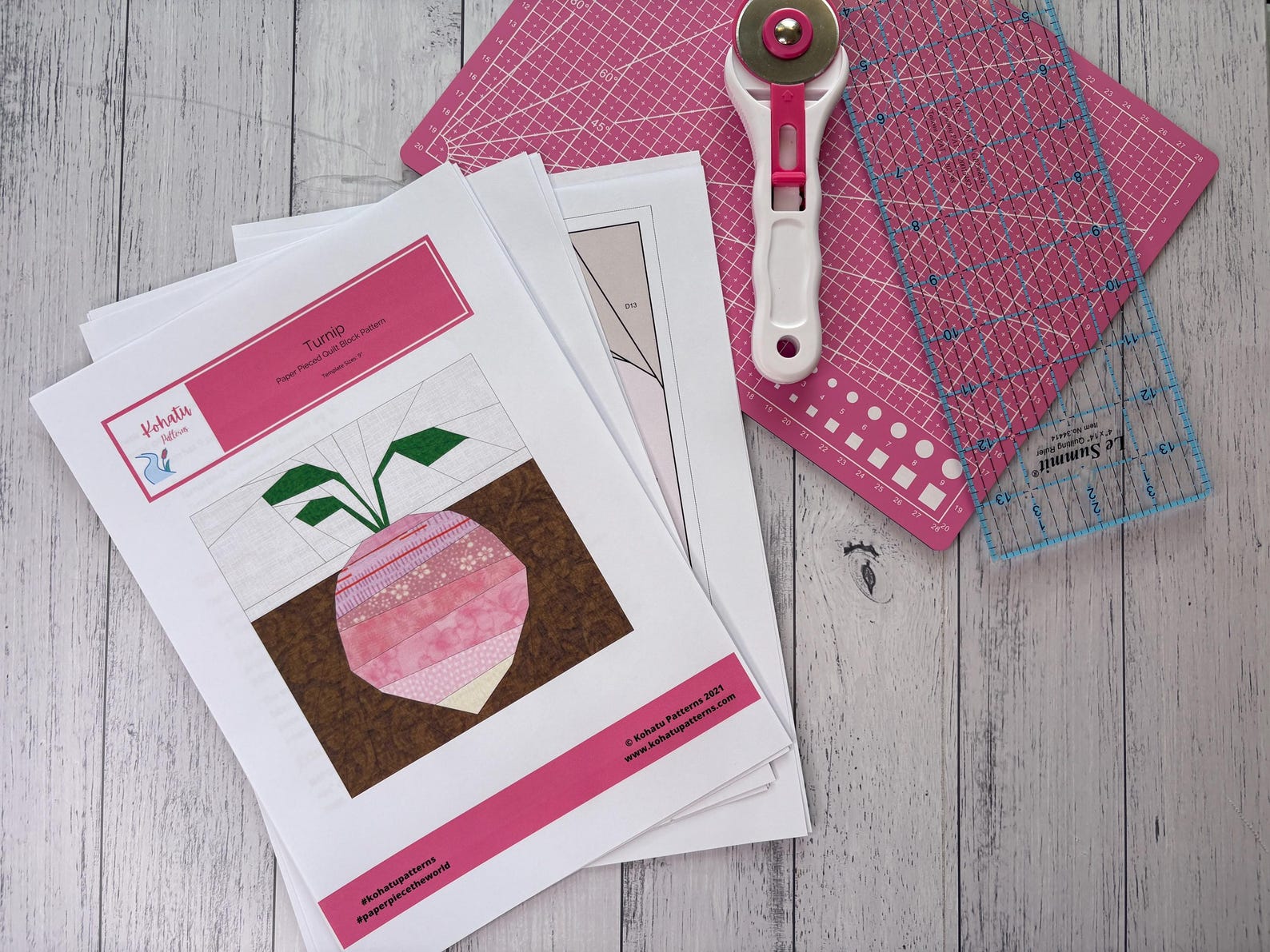 Paper Turnips Turnip Paper Pieced Mini Quilt Pattern. - Etsy