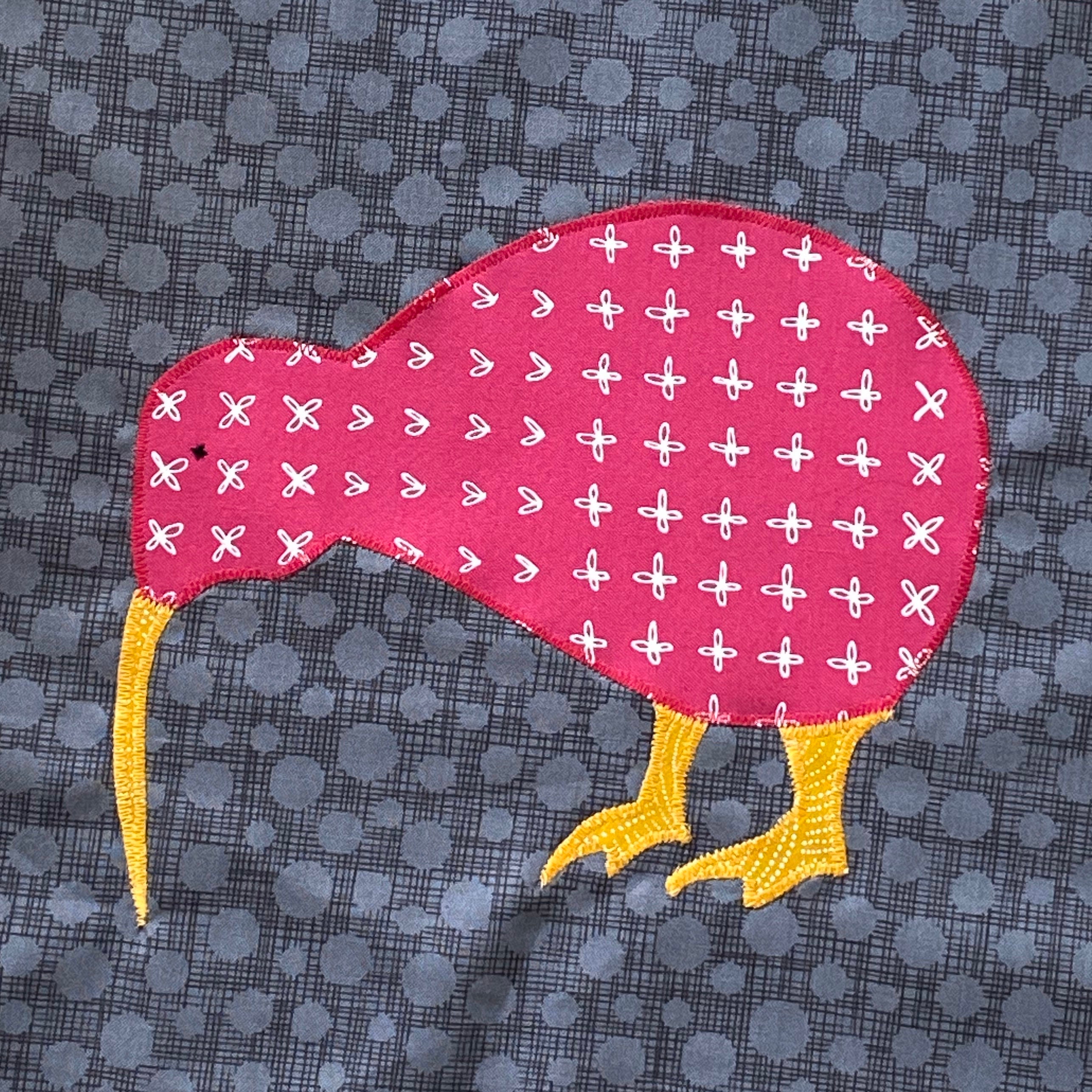 New Zealand Kiwi Bird Applique Mini Quilt Pattern | Etsy