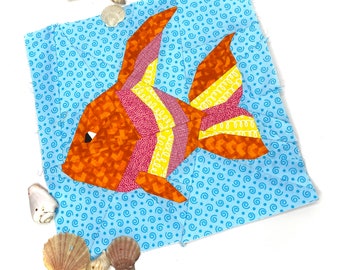 Angel Fish Paper Pieced Quilt Pattern