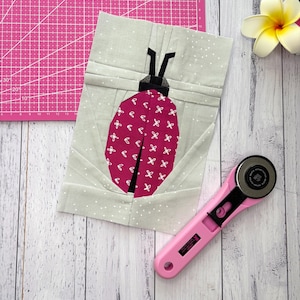 Lady Bug Quilt Block Pattern