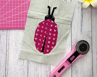 Marienkäfer Quilt Block Muster