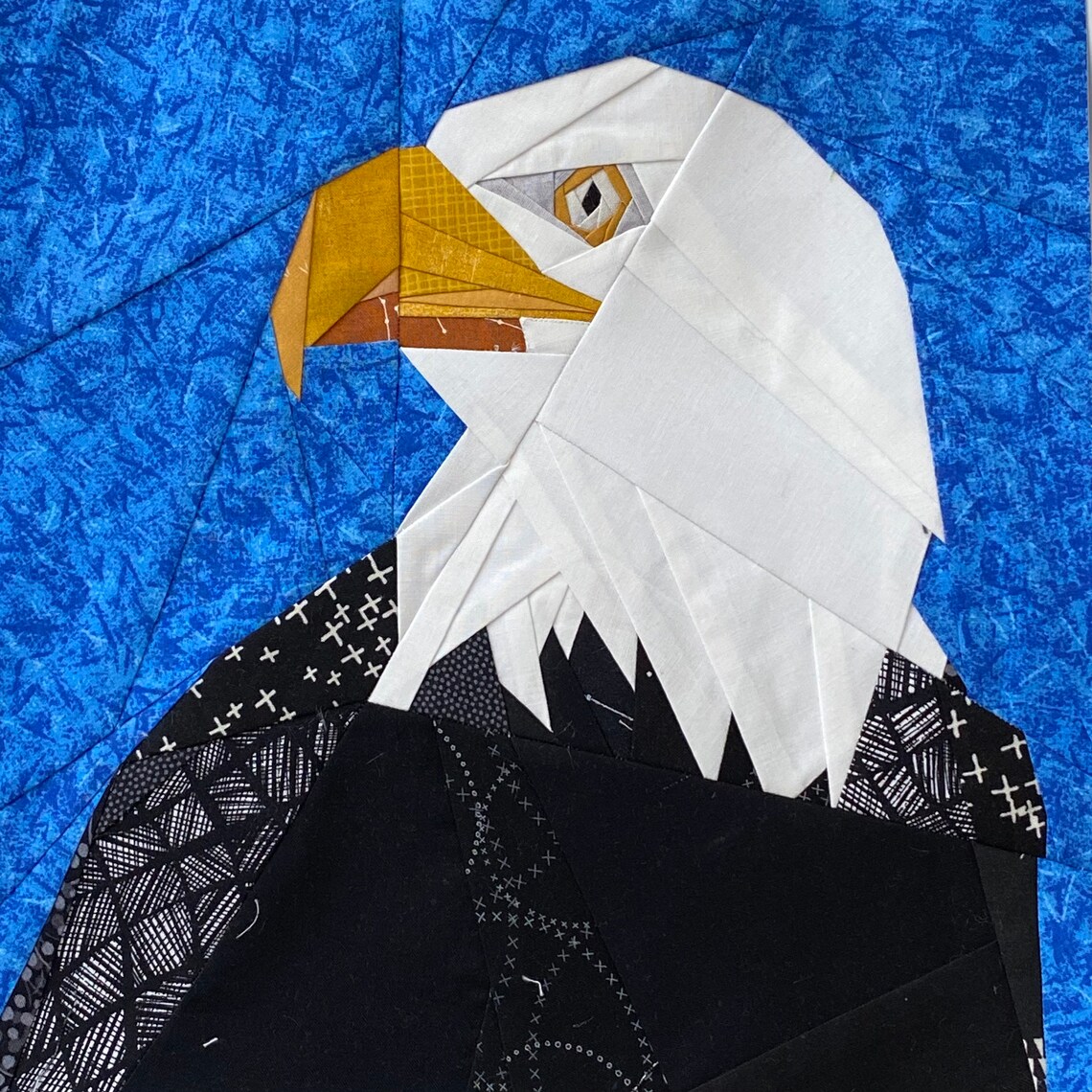 American Bald Eagle Foundation Paper Piece Quilt Pattern 12 | Etsy