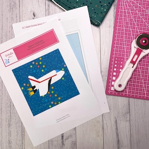 Space Explorer Rocket Paper Pieced Quilt Sewing Pattern