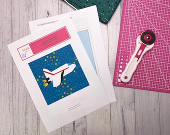 Space Explorer Rocket Paper Pieced Quilt Sewing Pattern