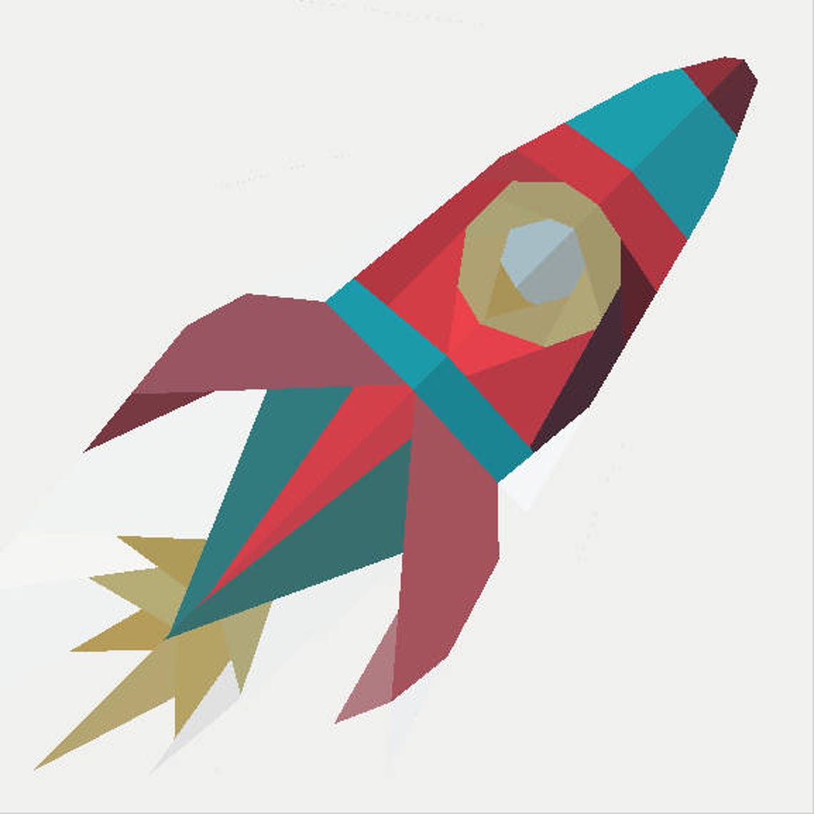 Rocket Ship Paper Piece Quilt Pattern Etsy