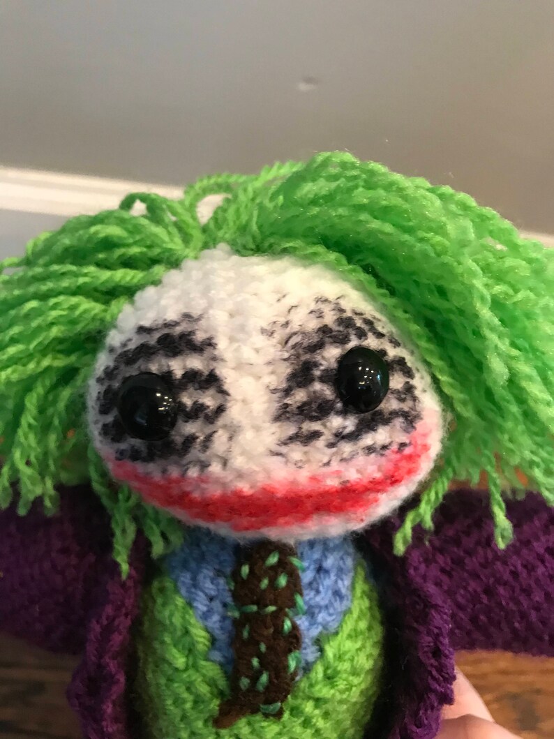Joker Crochet Doll Batman Etsy