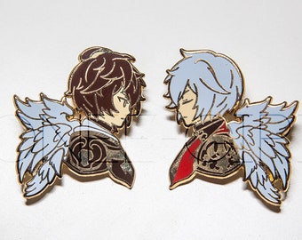 GranBlue Fantasy Lucifer & Sandalphon Enamel Pins