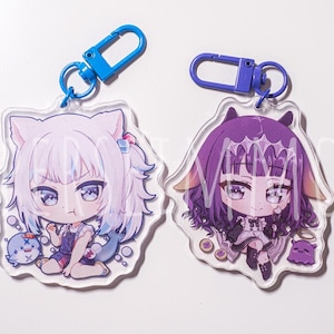 Vtuber Hololive Myth Gura & Ina Keychain/Charm