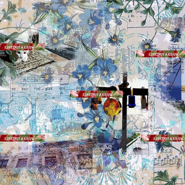 Greece the Greek junk journal paper pack /12 digital junk journal pages