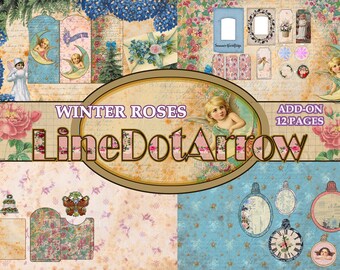 Winter Roses Add-On-12 pages instant download.