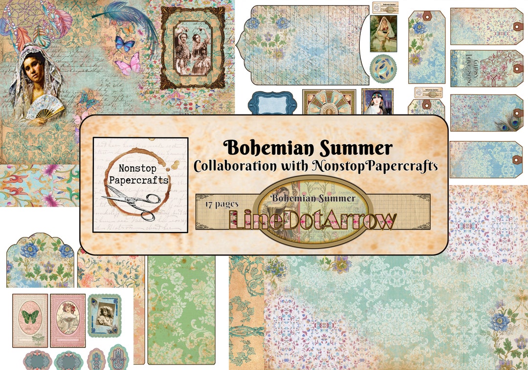Bohemian Summer Collaboration Kit With Non Stop Papercrafts and ...