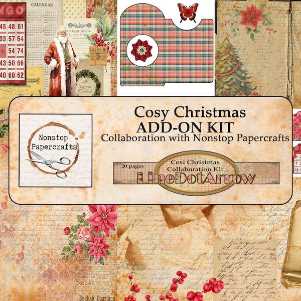 Cozy Christmas AD-ONN Collab Kit-14 Seiten/Zusatz zum Hauptkit.