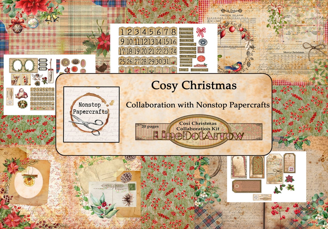 Cosy Christmas Collab Kit-20 Pages - Etsy