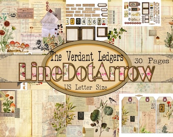 The Verdant Ledgers-30 pages in US Letter Size- instant download