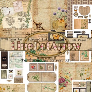 Pressed‑Ink Memories-Slim Line -25 pages US Letter Size- instant download