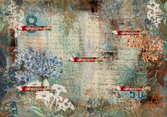 Industrial Findings Vintage Junk Journal Kit/20 Pages Digital