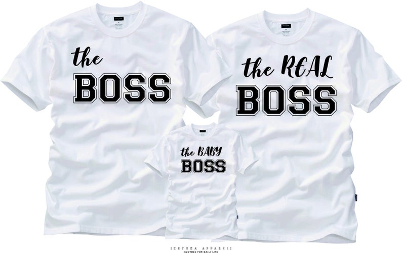 The Real Boss tshirt The boss The real boss shirts,UNISEX-FM10 Couples Tshirts P\u00e4rchen couple Couple matching T-shirt,The Boss Tshirt