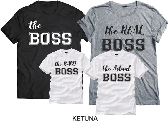 the real boss couple shirt