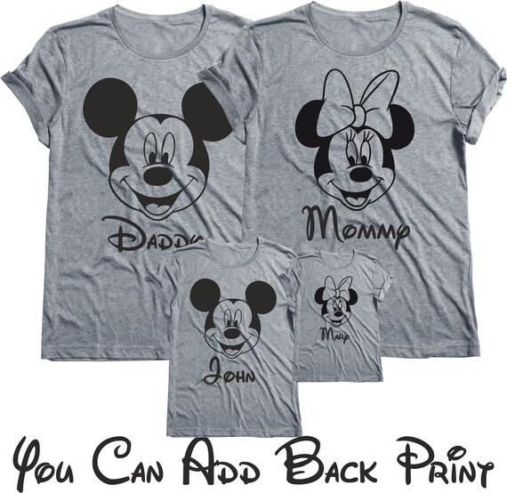 etsy disney family shirts