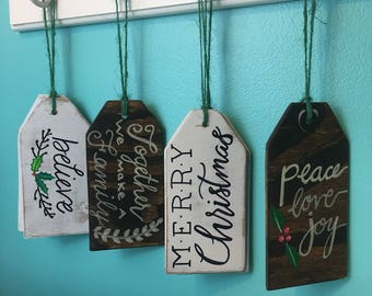 Merry christmas tags | Etsy