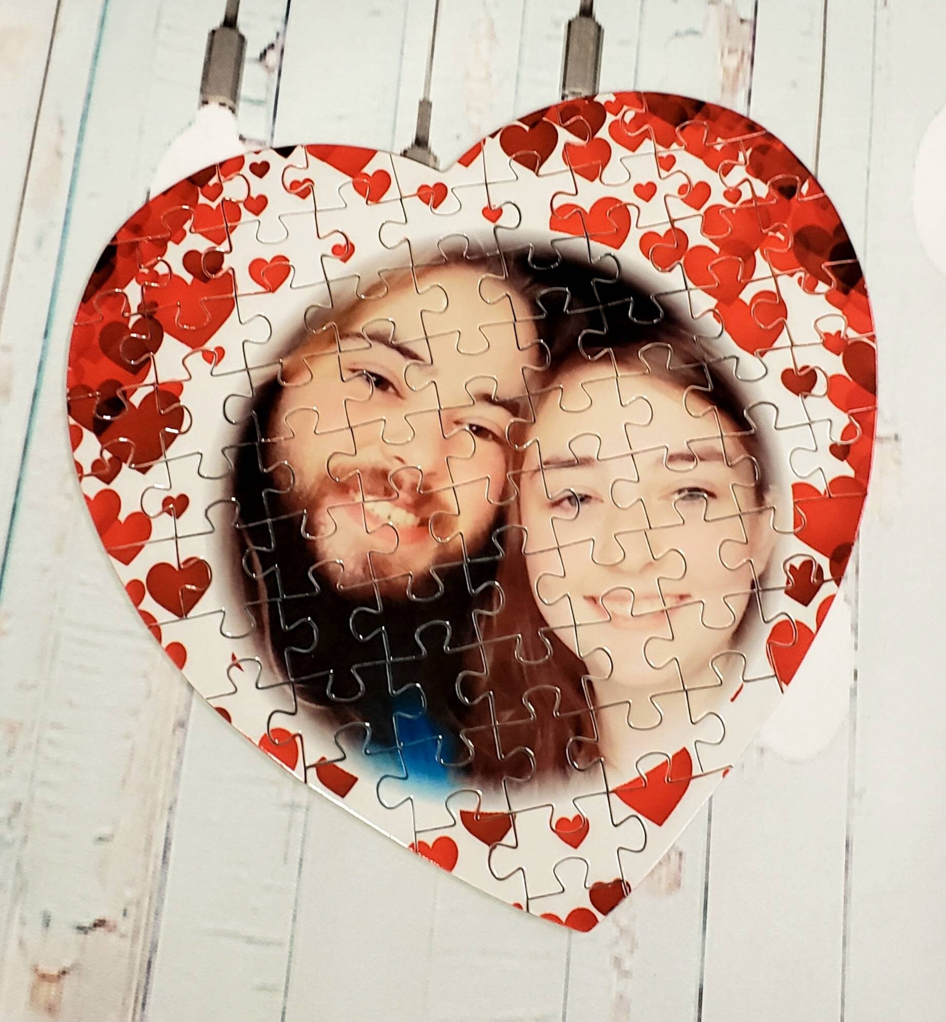 Puzzle heart valentine's day gift for her gift for Etsy