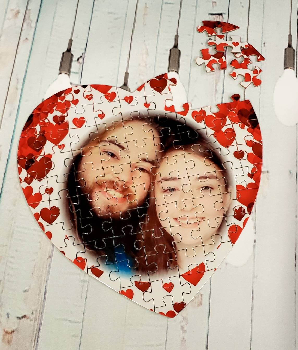 Puzzle heart valentine's day gift for her gift for Etsy