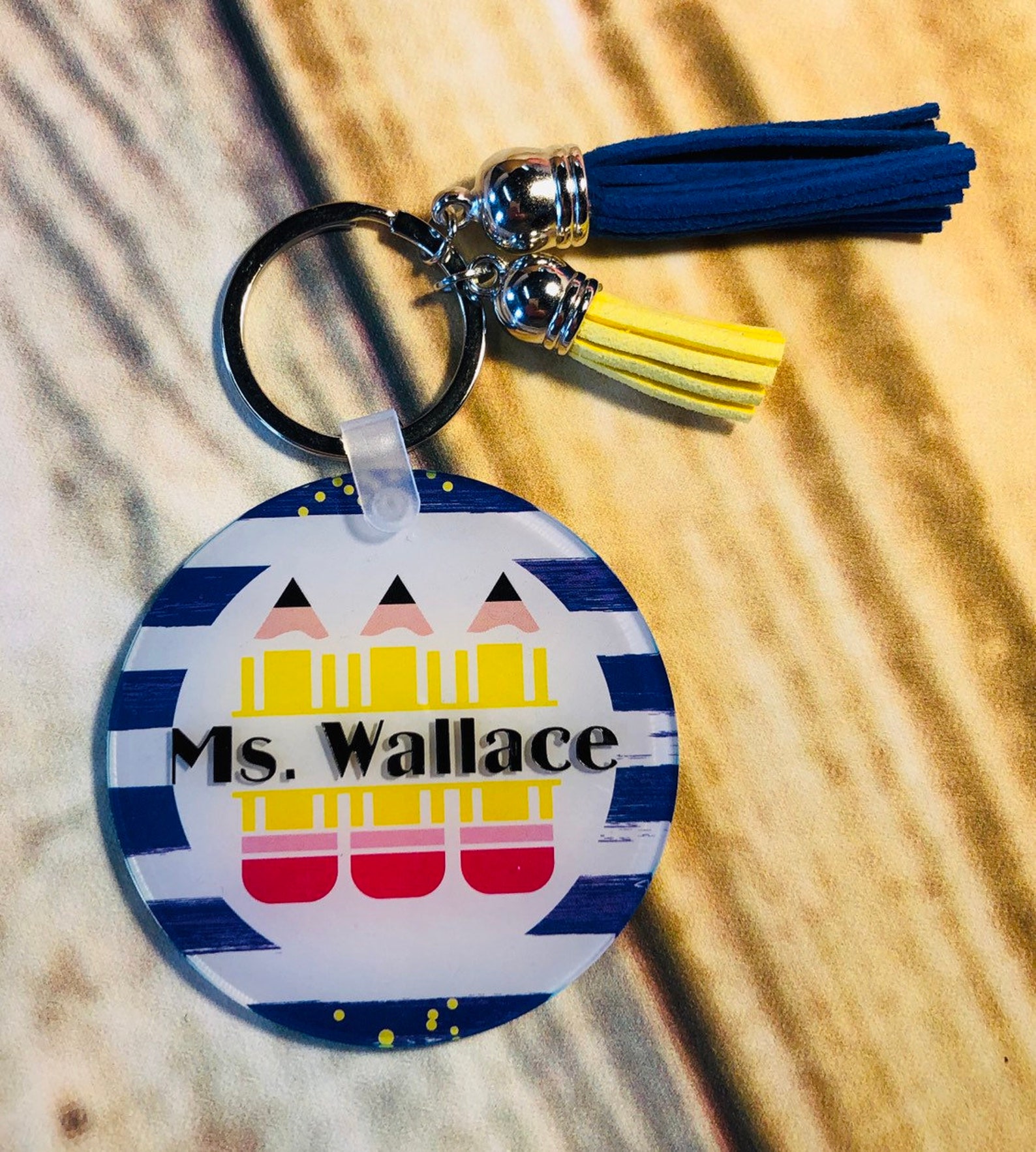 Teacher Keychain Keychain Teacher Gift Free Shipping Etsy