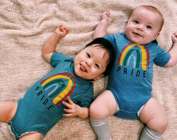 Gay Baby Bodysuit, Gay Pride Bodysuit, Pride Baby Clothes, Pride Toddler Tee, LGBTQ Couples Gift, Gay Baby Gifts, Pride Rainbow Clothing