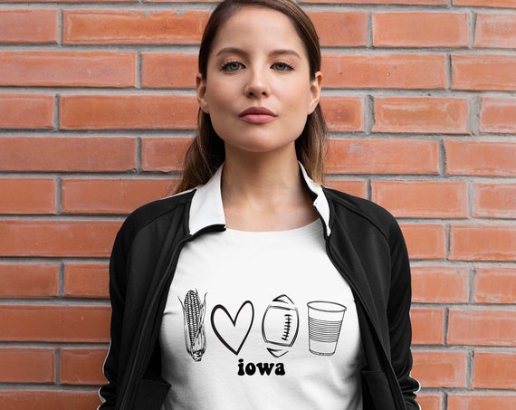 Iowa Shirt, Iowa Crop Top, Iowa Corn Shirt, Iowa School Shirt, Iowa Beer Shirt, Gold Iowa Shirt, State of Iowa, Gold is Bold Iowa Tee