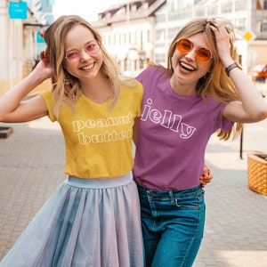 Peanut Butter and Jelly Shirts, PBJ Shirts, Best Friends Shirts, Besties Shirt, Best Friends, Pride Shirts, LGBTQ, Halloween Couple Costumes image 2