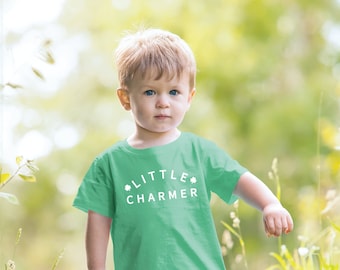 St Patricks Day Shirt, St Patricks Day Toddler Shirt, St. Patrick es Day Shirts für Jungen, Little Charmer Shirt Kinder, Lucky Boy Kids Tee