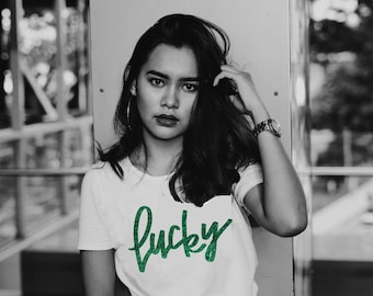 Lucky Glitter St. Patrick's Day Shirt