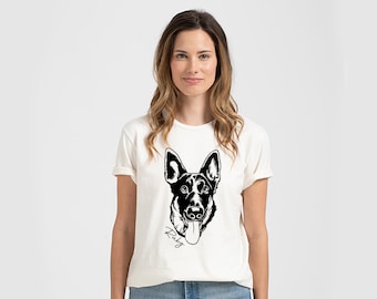 Custom Pet Portrait Shirt, Personalized Dog or Cat Tee