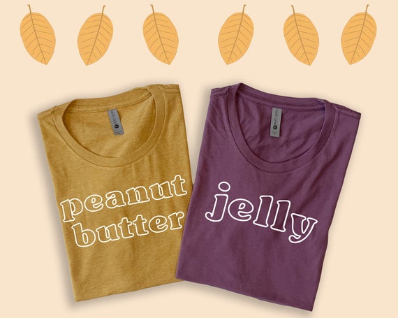 Peanut Butter and Jelly Shirts, PBJ Shirts, Best Friends Shirts, Peanut Butter and Jelly Halloween Shirts, Couples Halloween Costumes
