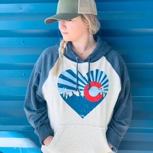Colorado Sweatshirt | Colorado Hoodie | Colorado Gift | Colorado Unisex Hoodie | Colorado Clothing | Colorado Heart | Love Colorado Hoodie