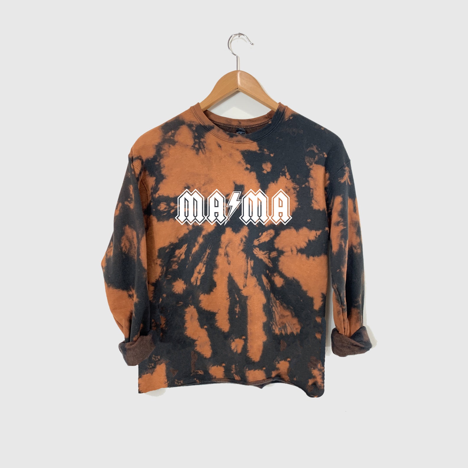 bleach dyed sweatshirt